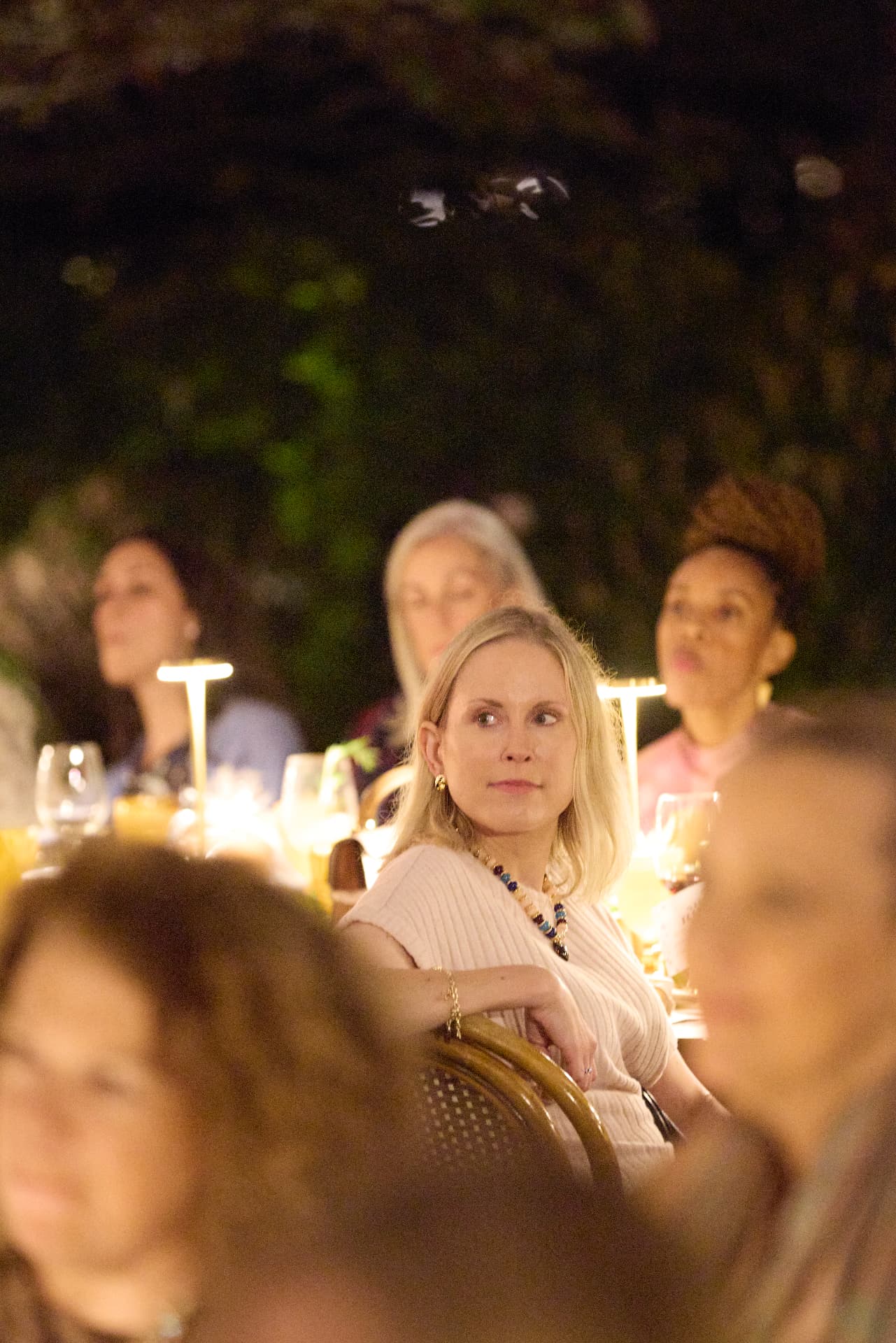 Guests listening during the program