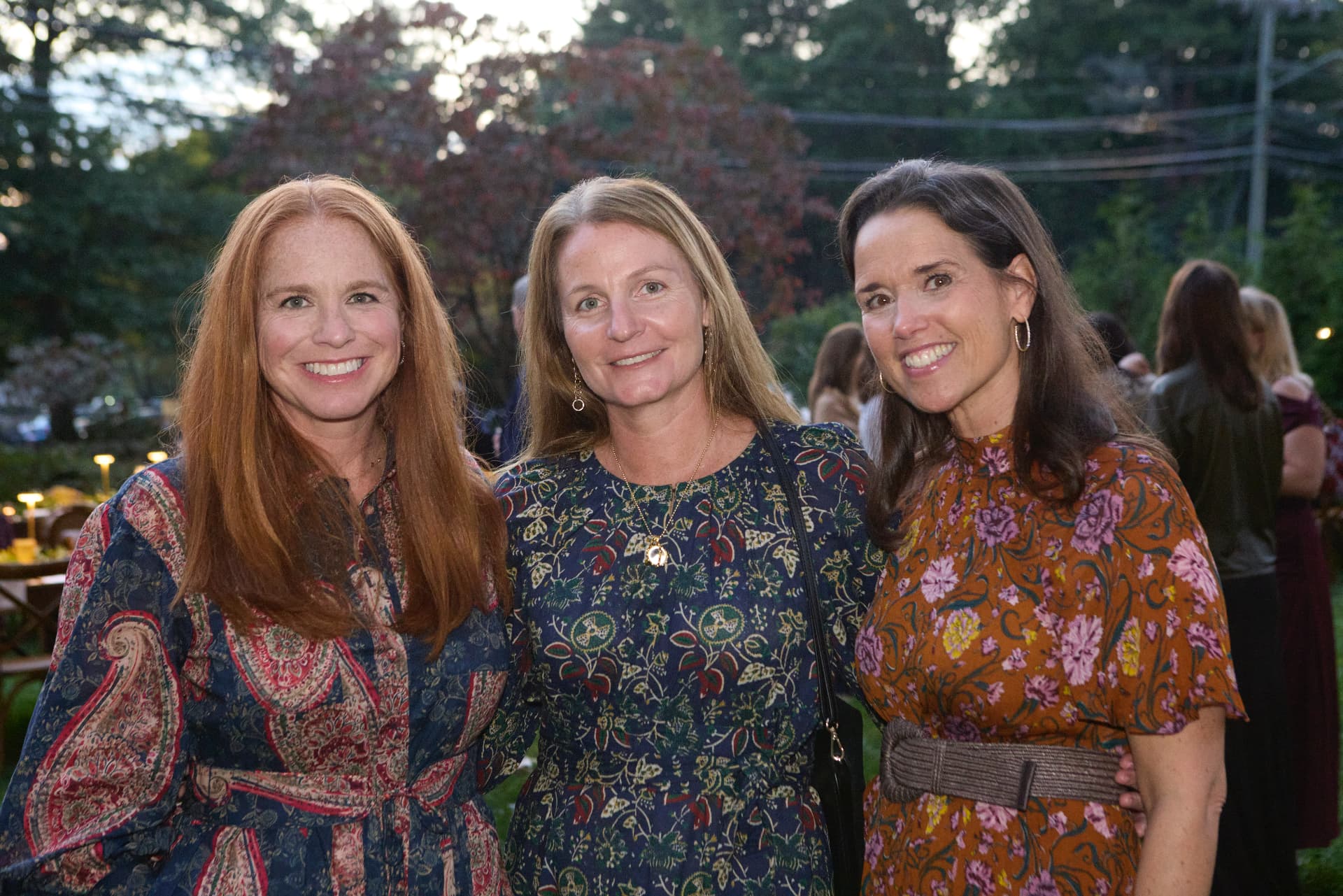 Friends together at the welcome reception